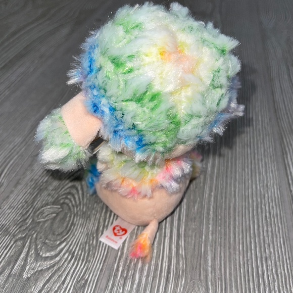 BEANIE BOOS Rainbow Poodle Stuffed Animal - NWT’s - Picture 3 of 10